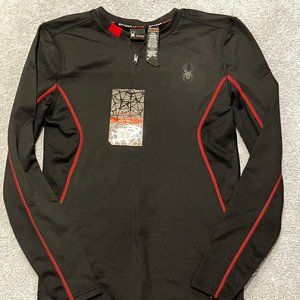 SPYDER Long Sleeve Shirt Men's Small in black